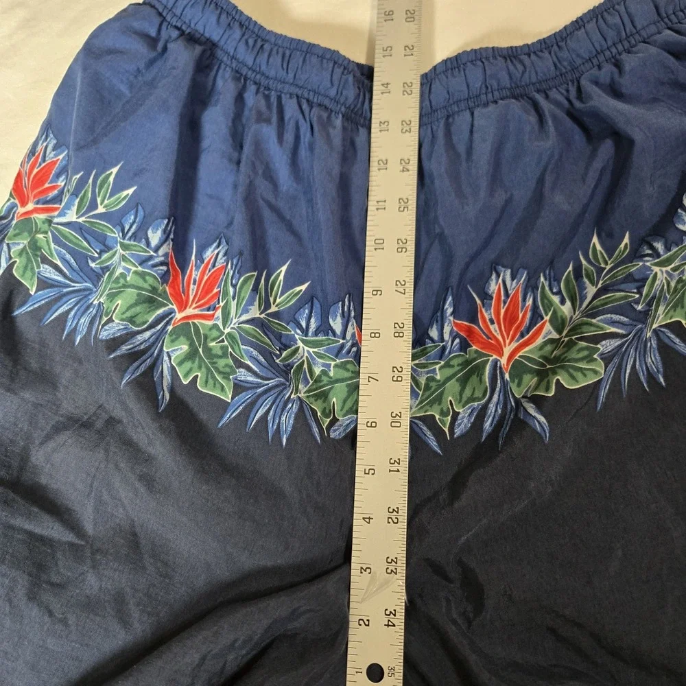 Catalina Island Wear Swim‎ Shorts Trunks Mens Large Blue Tropical  Pocket Nylon